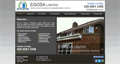 Desktop Screenshot of egosa.co.uk